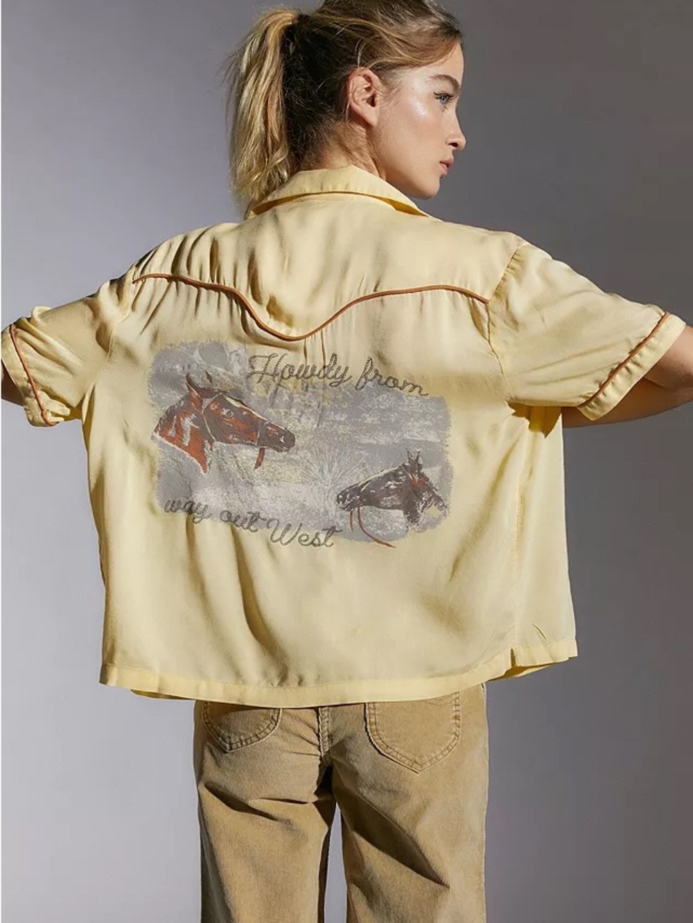 Urban Outfitters western whimsical vintage inspired shirt